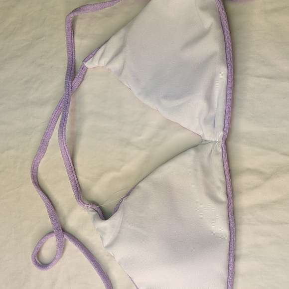 2/$25-Skinny Dip High Waist Colorblock Bottom & Textured Crossback Top Purple - Picture 10 of 12